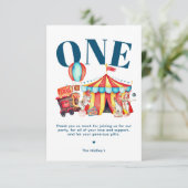 カーニバルサーカスビッグトップブルーありがとう カード (スタンド正面)