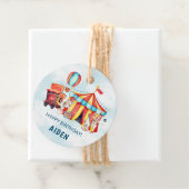 カーニバルサーカスビッグトップブルー誕生日 フェイバータグ (インサイチュ)