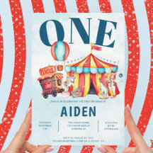 カーニバルサーカスビッグトップブルー1st誕生日