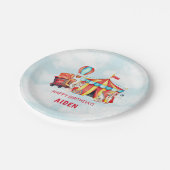 カーニバルサーカスビッグトップ誕生日 ペーパープレート (アングル)