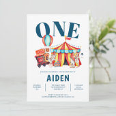 カーニバルサーカスビッグトップ1の誕生日 招待状 (スタンド正面)