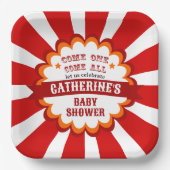 カーニバルサーカスフェスティバルベビーシャワー ペーパープレート (正面)