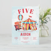 カーニバルサーカスフェスティバル第5誕生日 招待状 (スタンド正面)