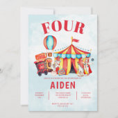 カーニバルサーカスフェスティバル4th誕生日 招待状 (正面)