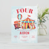 カーニバルサーカスフェスティバル4th誕生日 招待状 (スタンド正面)