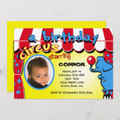 カーニバルサーカスフォト招待状 招待状 (正面/裏面)