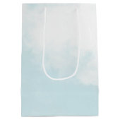 カーニバルサーカスブルーベビーシャワー抱き枕 ミディアムペーパーバッグ (裏面)