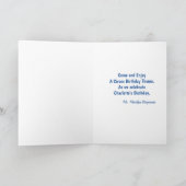 カーニバルサーカスメリーゴーラウンドバースデーパーティー 招待状 (内部)