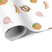 カーニバルサーカス州フェアスナックラップ紙 ラッピングペーパー (ロールコーナー)