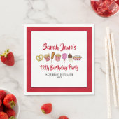 カーニバルサーカス州フェアフーズ誕生日パーティー スタンダードランチョンナプキン (インサイチュ)