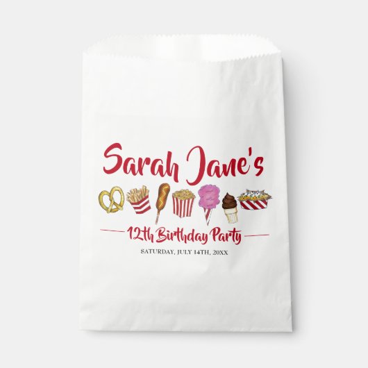 カーニバルサーカス州フェアフーズ誕生日パーティー フェイバーバッグ (正面)