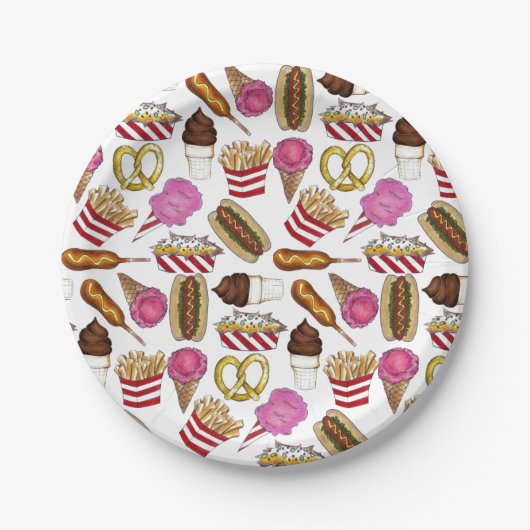 カーニバルサーカス州フェアフーズ誕生日パーティー ペーパープレート