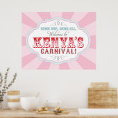 カーニバルサーカス誕生日バナーforケニカスタムア ポスター (キッチン)