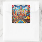 カーニバルスクエアステッカー スクエアシール (バッグ)