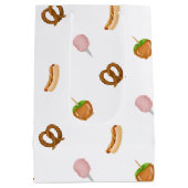 カーニバルスナックサーカステーマ州フェア ミディアムペーパーバッグ (裏面)