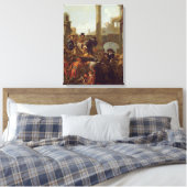 カーニバルタイム・イン・ローマ1653(油・オン・キャンバス) キャンバスプリント (インサイチュ (寝室))