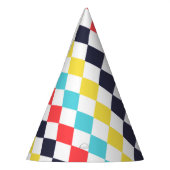 カーニバルダカラフルイヤモンド誕生日 パーティーハット (左)