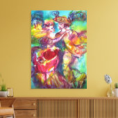 カーニバルダンスベネチアンマスカレードボール キャンバスプリント (インサイチュ (リビング))