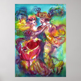 カーニバルダンスベネチアンマスカレードボール ポスター