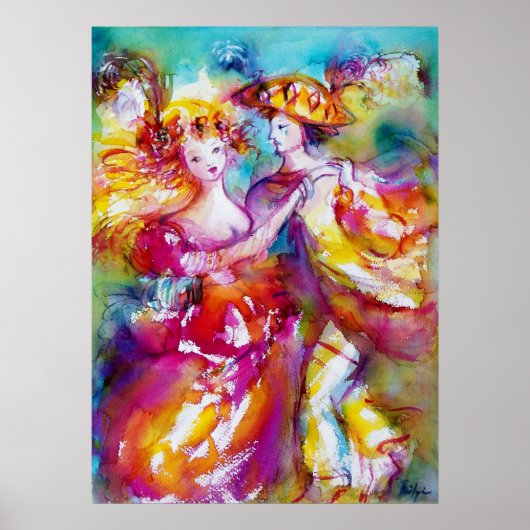 カーニバルダンスベネチアンマスカレードボール ポスター (正面)