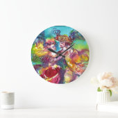 カーニバルダンスベネチアンマスカレードボール ラージ壁時計 (ホーム)