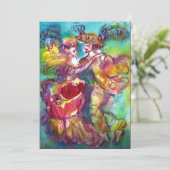 カーニバルダンス鮮やか、ピンク色 案内状 (スタンド正面)