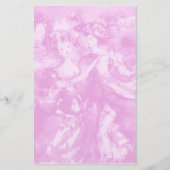 カーニバルダンス2，ソフトアンティークピンク 便箋 (正面)