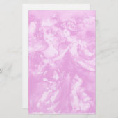 カーニバルダンス2，ソフトアンティークピンク 便箋 (正面/裏面)