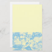 カーニバルダンス、ブルークリーム 便箋 (正面/裏面)