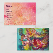 カーニバルダンス/ベネチアンマスカレードピンクの輝き 名刺 (正面/裏面)