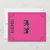 カーニバルチケットの招待状の返信 出欠カード (裏面)