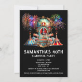 カーニバルテントリングマスター夜花火大会フェスティバル 招待状 (正面)