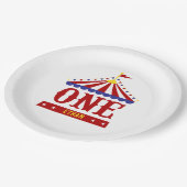 カーニバルテーマカスタム1stバースデーサーカス ペーパープレート (アングル)