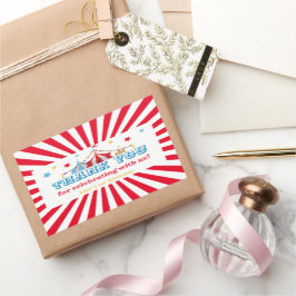 カーニバルテーマパーティー 長方形シール