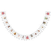 カーニバルテーマ1st誕生日12ヶ月写真 バンティングフラッグ (全)