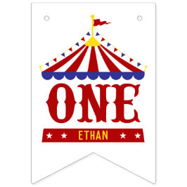 カーニバルテーマ1st誕生日12ヶ月写真 バンティングフラッグ