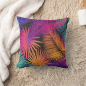 カーニバルトロピカルパ葉ームパタン水彩 クッション (ブランケット)