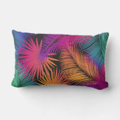 カーニバルトロピカルパ葉ームパタン水彩 ランバークッション (裏面)