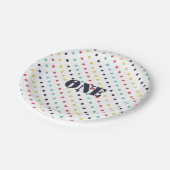 カーニバルドット紙プレート{編集可能文字} ペーパープレート (アングル)