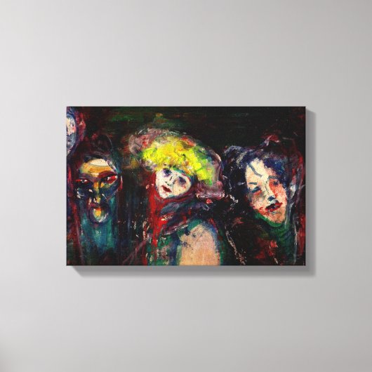 カーニバルナイトインヴェネツィアヴェネツィアヴェネツィアマスカレードマスク キャンバスプリント (正面)