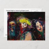 カーニバルナイトインヴェネツィアヴェネツィアヴェネツィアマスカレードマスク ポストカード (正面/裏面)