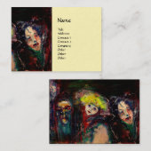 カーニバルナイトインヴェネツィアヴェネツィアヴェネツィアマスカレードマスク 名刺 (正面/裏面)