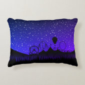 カーニバルナイトサマーフェア乗りブラックブルー アクセントクッション (正面)