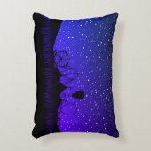 カーニバルナイトサマーフェア乗りブラックブルー アクセントクッション (正面(垂直))