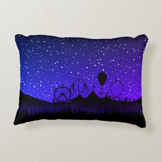 カーニバルナイトサマーフェア乗りブラックブルー アクセントクッション (裏面)