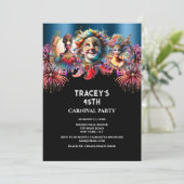 カーニバルナイトサーカス花火のマスカレード青 招待状 (スタンド正面)