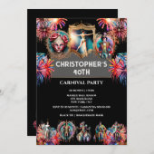 カーニバルナイトサーカス花火フェスティバルパフォーマー 招待状 (正面/裏面)