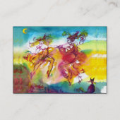 カーニバルナイトマスカレードダンス、ミュージックブラック紙 名刺 (裏面)