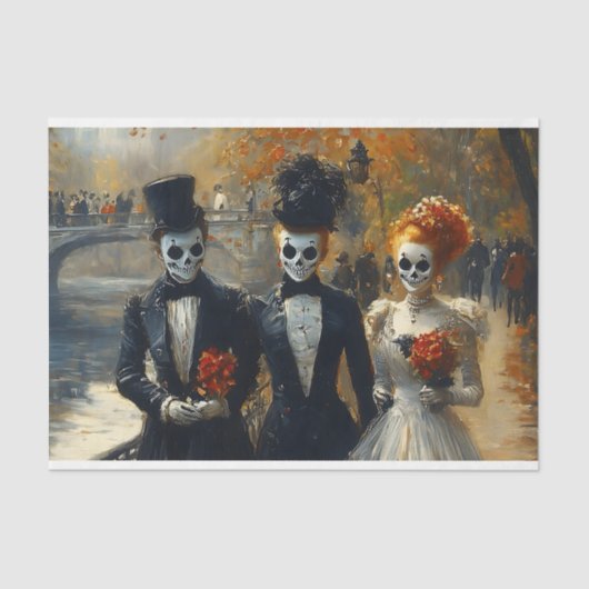 カーニバルノワールスカルマスクアクターBK3デクページ 薄葉紙 (正面)