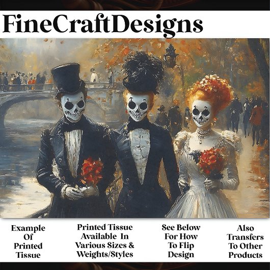 カーニバルノワールスカルマスクアクターBK3デクページ 薄葉紙